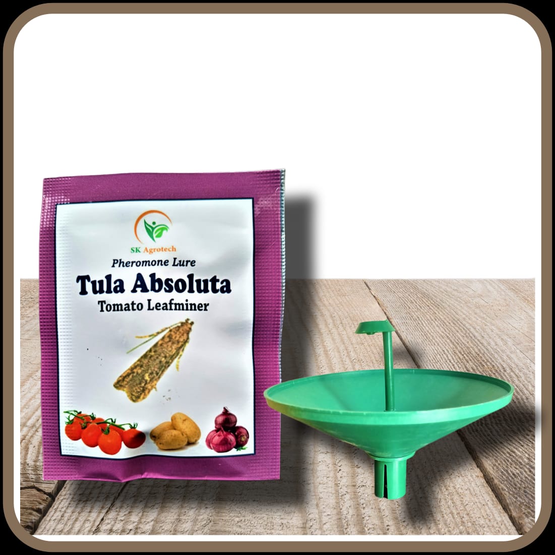 Tuta absoluta- Tomato leaf miner pheromone lure & water trap