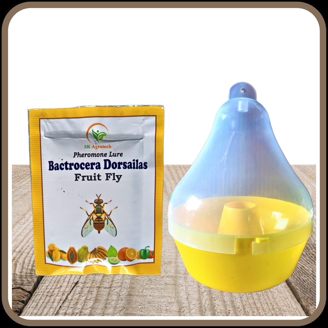 Bactrocera Dorsailas - Fruit fly Pheromone lure & Mac Phill fruit