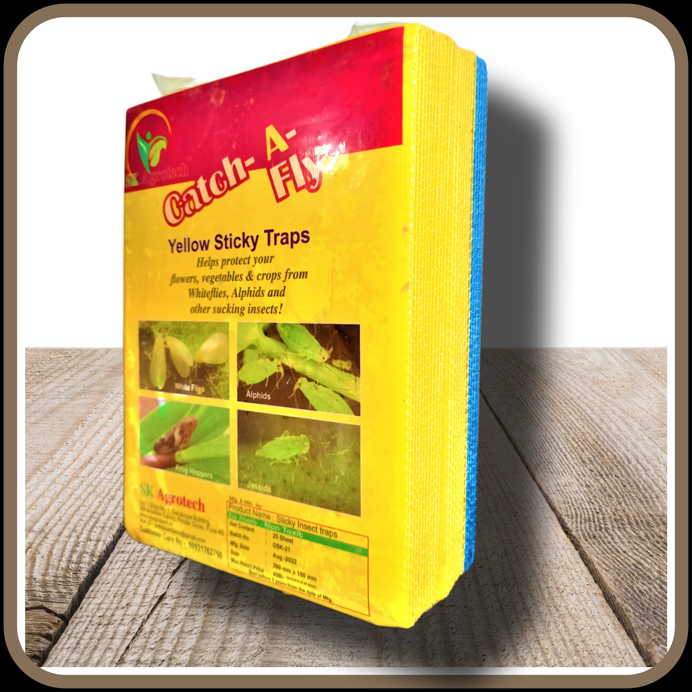 Yellow sticky insect pheromone trap- sunpack sheet